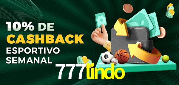 10% de bônus de cashback na 777lindo