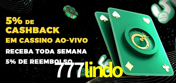 Promoções do cassino ao Vivo 777lindo